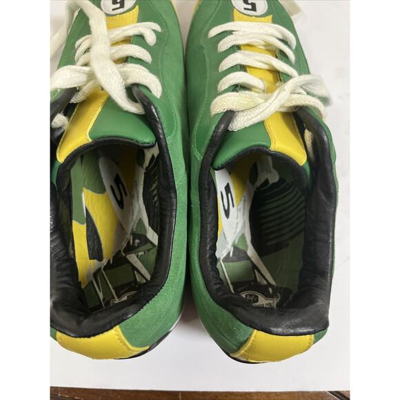 RARE HUNZIKER British Racing Green Leather Casual Driving Shoe Mens 9.5 (42.5) - Picture 8 of 10